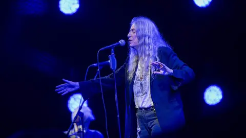 Fotograf&iacute;a de la cantante estadounidense Patti Smith durante un concierto en el festival Les Nits de Barcelona, en el Palau de Pedralbes (foto: EP)