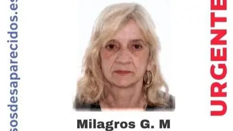 Buscan a una mujer de 67 a&ntilde;os desaparecida en Alguazas (foto: SOS Desaparecidos)