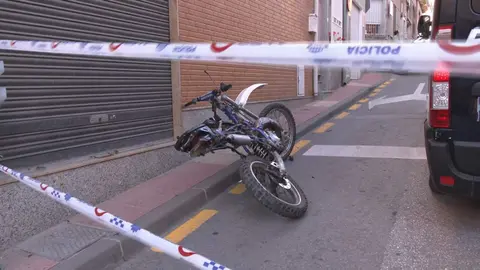 Moto accidentada (foto: La 7)
