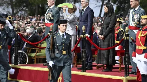 Marlaska presidiendo el acto de jura de bandera en la Academia de la Guardia Civil en Baeza (foto: EP)