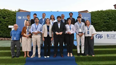 El presidente del Partido Popular de la Regi&oacute;n de Murcia, Fernando L&oacute;pez Miras, en la clausura del Congreso Local del PP de Jumilla