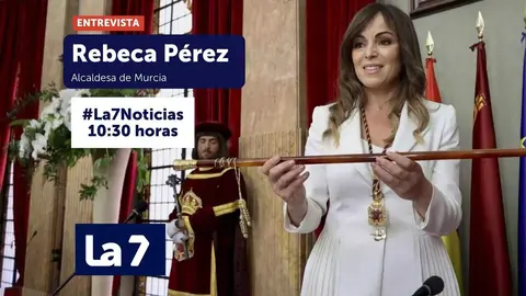 Entrevista de Rebeca P&eacute;rez. alcaldesa de Murcia (foto: La 7)