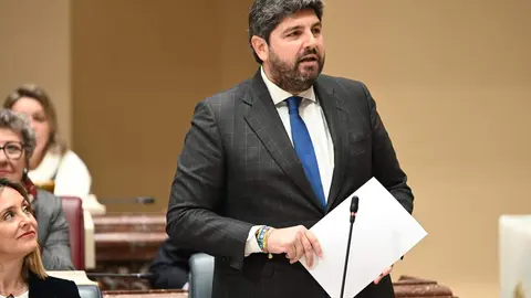 Archivo - El presidente del Gobierno regional, Fernando L&oacute;pez Miras, en la Asamblea Regional (Archivo)
- COMUNIDAD - Archivo