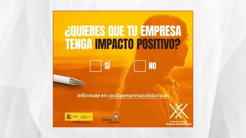 Casilla Empresa Solidaria impulsada por la Plataforma del Tercer Sector.