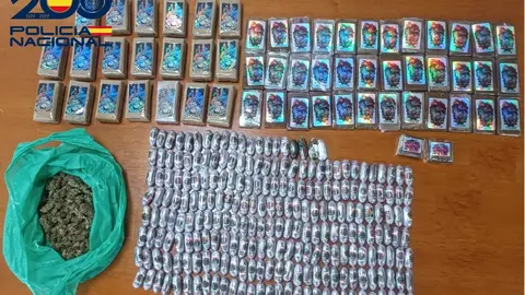 Droga incautada en Los Dolores | Foto: Polic&iacute;a Nacional