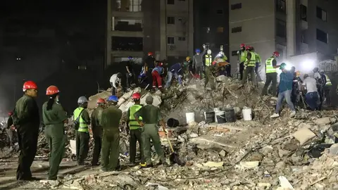 Equipos de rescate en Venezuela el pasado 4 de julio