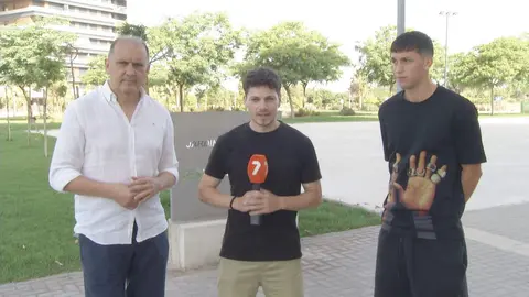 Hugo L&oacute;pez y Jes&uacute;s Rosagro (foto: La 7)