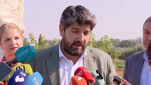 L&oacute;pez Miras, durante la inauguraci&oacute;n del Tanque de Tormentas de Alcantarilla