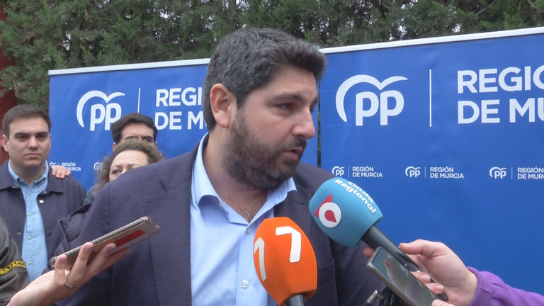 El presidente de la Regi&oacute;n de Murcia, Fernando L&oacute;pez Miras, presenta el Plan Estrat&eacute;gico 2022-2027 para la Regi&oacute;n de Murcia (foto: La 7)