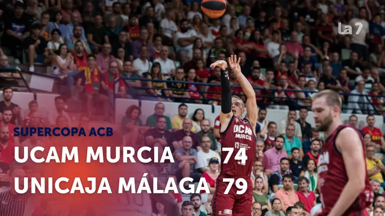 Derrota del UCAM Murcia, en el Palacio de los Deportes, ante Unicaja M&aacute;laga