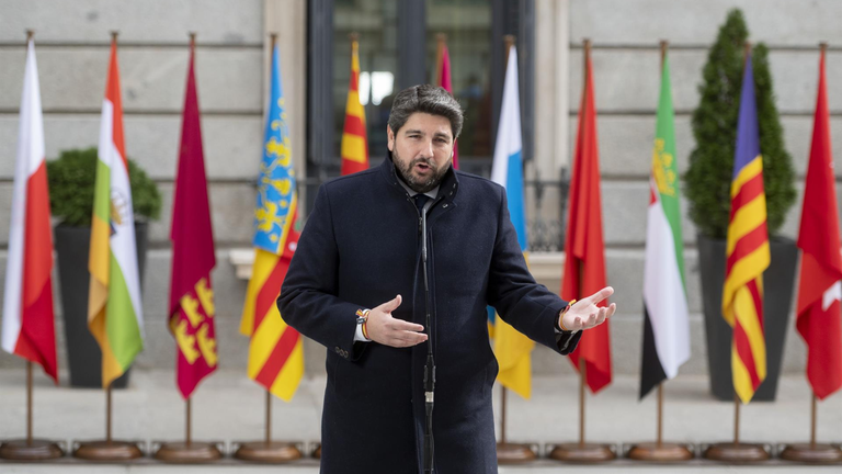 El presidente de la Regi&oacute;n de Murcia, Fernando L&oacute;pez Miras