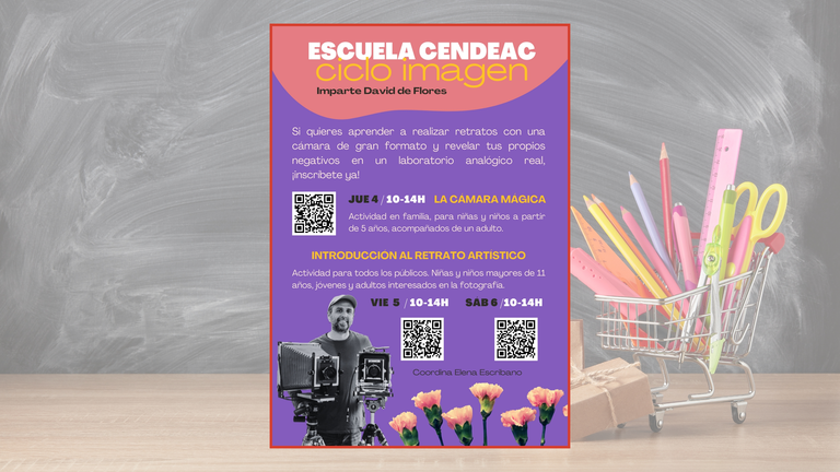 Imagen de la actividad de fotograf&iacute;a anal&oacute;gica de 'Escuela Cendeac'