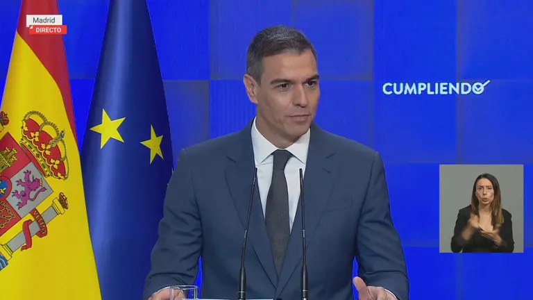 Pedro S&aacute;nchez, presidente del Gobierno (foto: La 7)