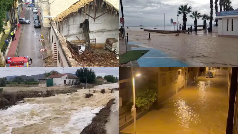 Da&ntilde;os producidos por el temporal de lluvias en la Regi&oacute;n en la madrugada de este s&aacute;bado (foto: La 7)