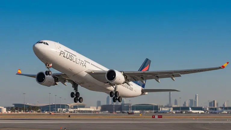 Avi&oacute;n A330 de Plus Ultra.
- PLUS ULTRA