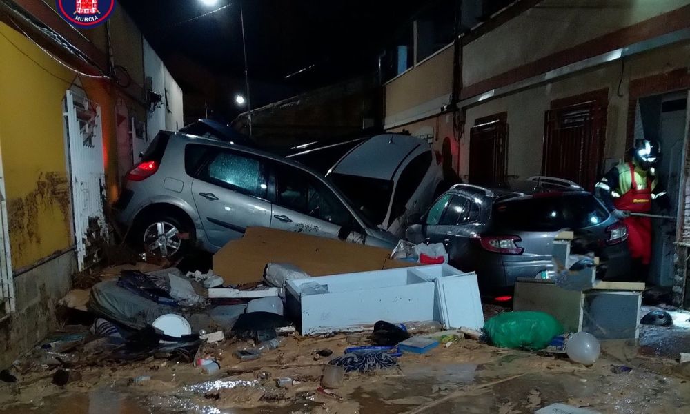 Zona de Javalí Viejo donde apareció el cadaver (Foto: @BomberosMurcia)