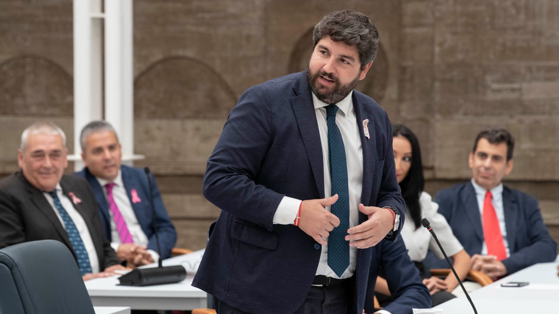 Fernando López Miras, este miércoles en la Asamblea Regional