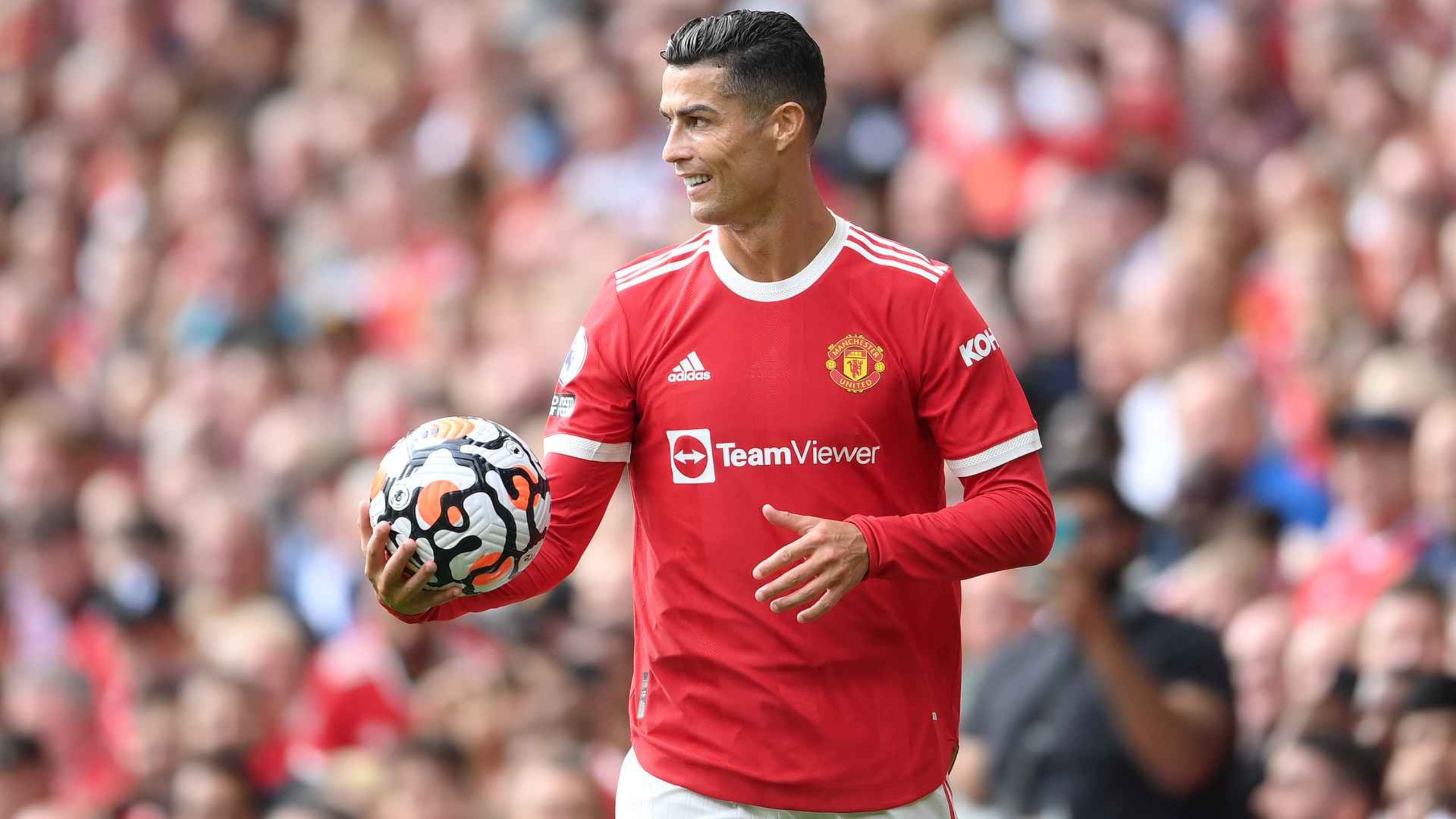 Cristiano Ronaldo, en un partido con el Manchester United esta temporada (Foto: ManUtd.com)