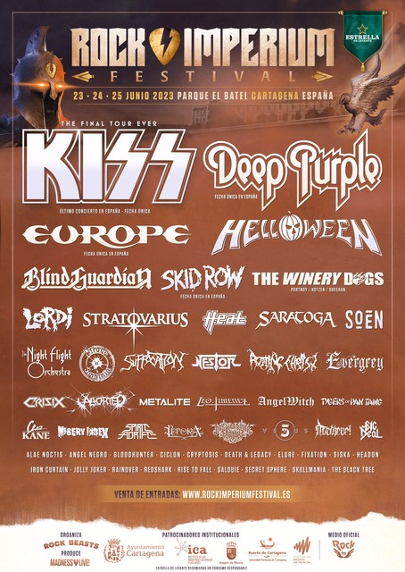 Cartel oficial del Rock Imperium 2023