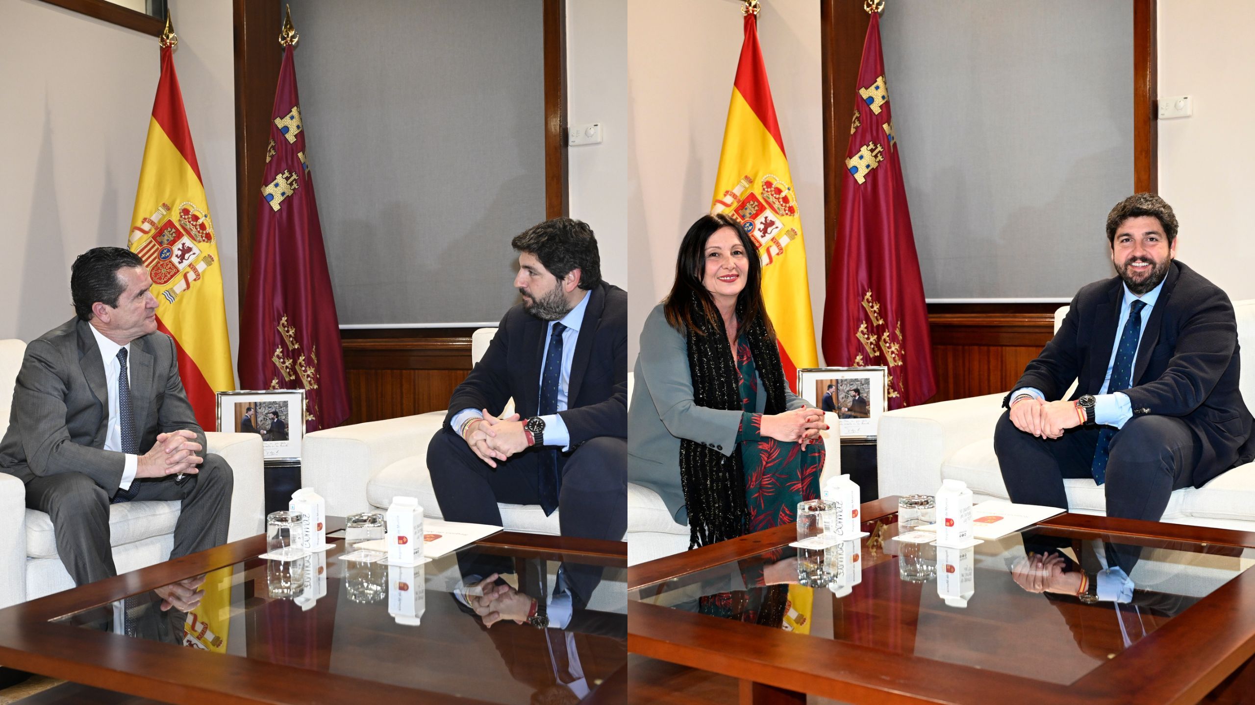 López Miras recibió a Salvador Pérez y a Blanca Soro, nuevos miebros del Consejo Jurídico regional (Foto: CARM)