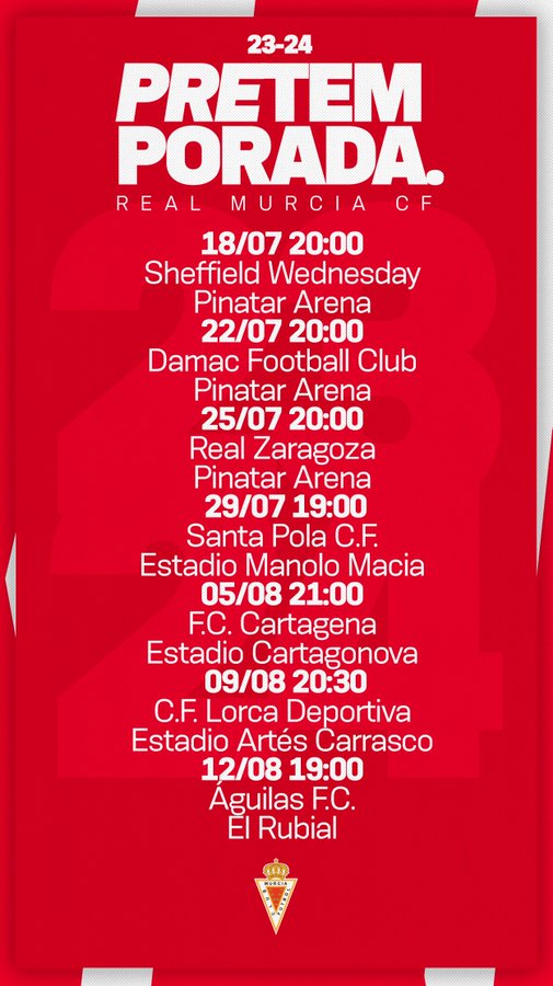 Estos son los partidos de pretemporada para el Real Murcia (foto: Real Murcia)