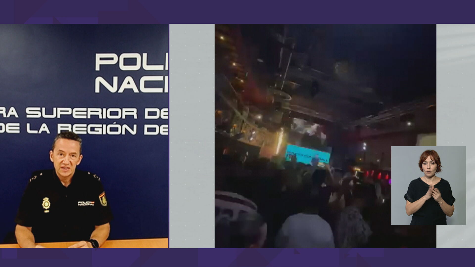 El portavoz de la Policía Nacional en Murcia, Diego Seral (foto: La 7)