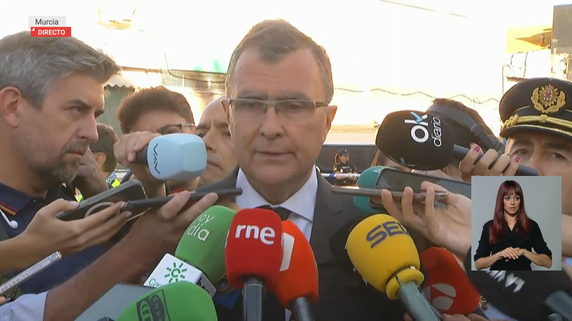 El alcalde de Murcia, José Ballesta (foto: La 7)