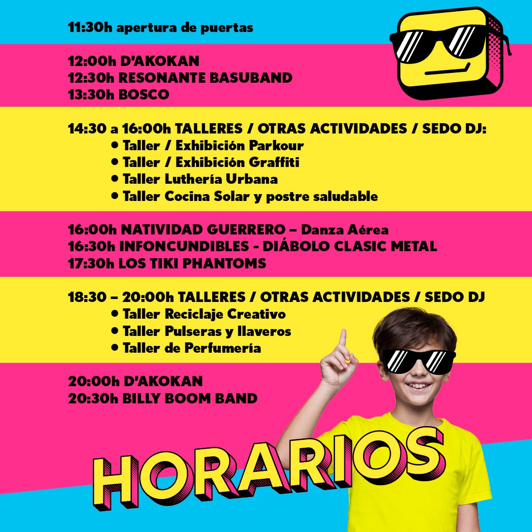 Agenda del festival WAFF