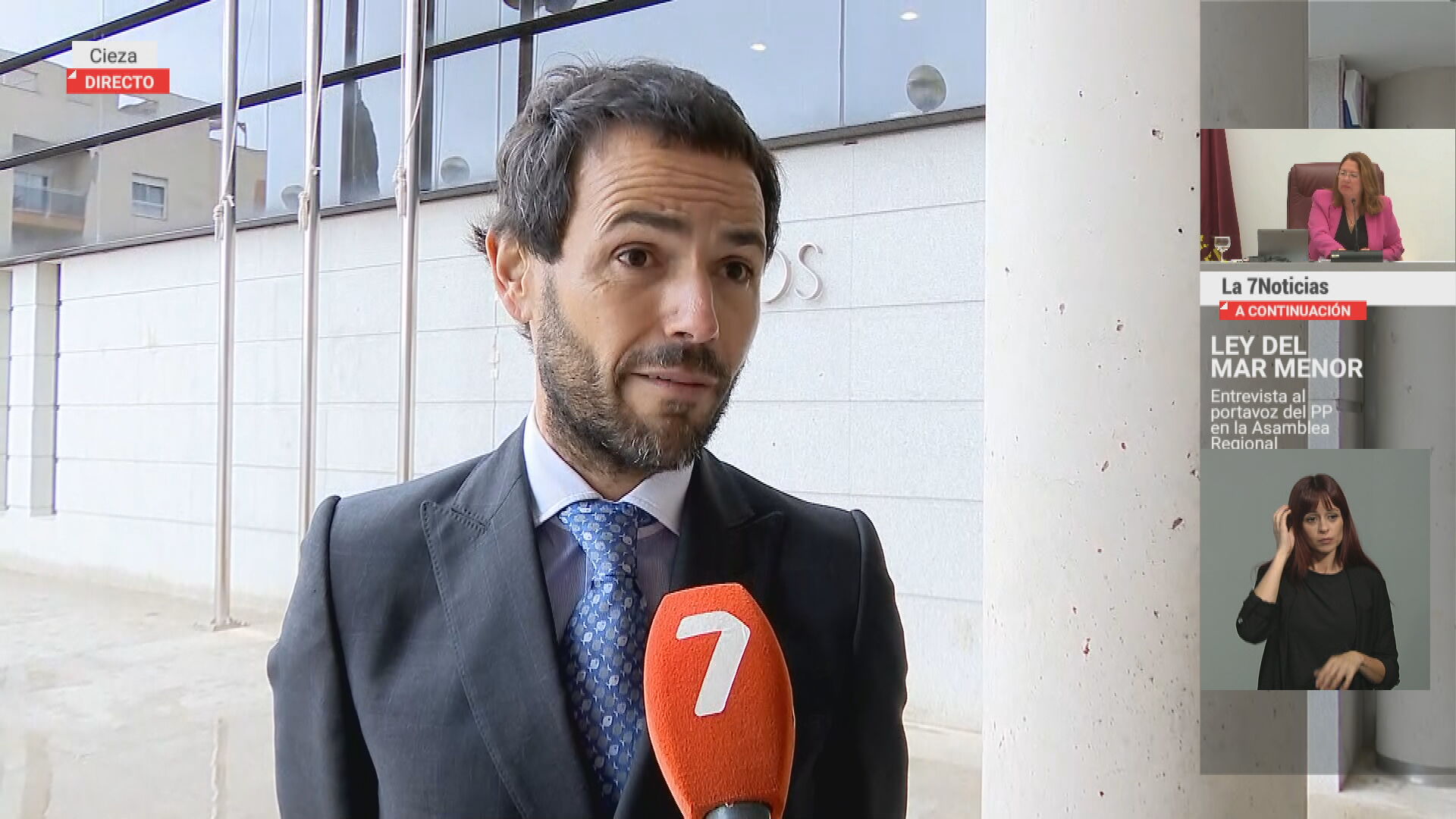 Manuel Madrid, abogado de la familia de Audrey Fang, la víctima del crimen de Abanilla (foto: La 7)