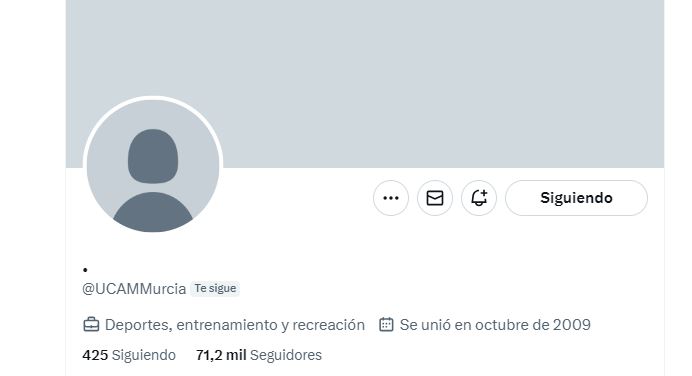 La cuenta del UCAM Murcia CB en X sufre un hackeo