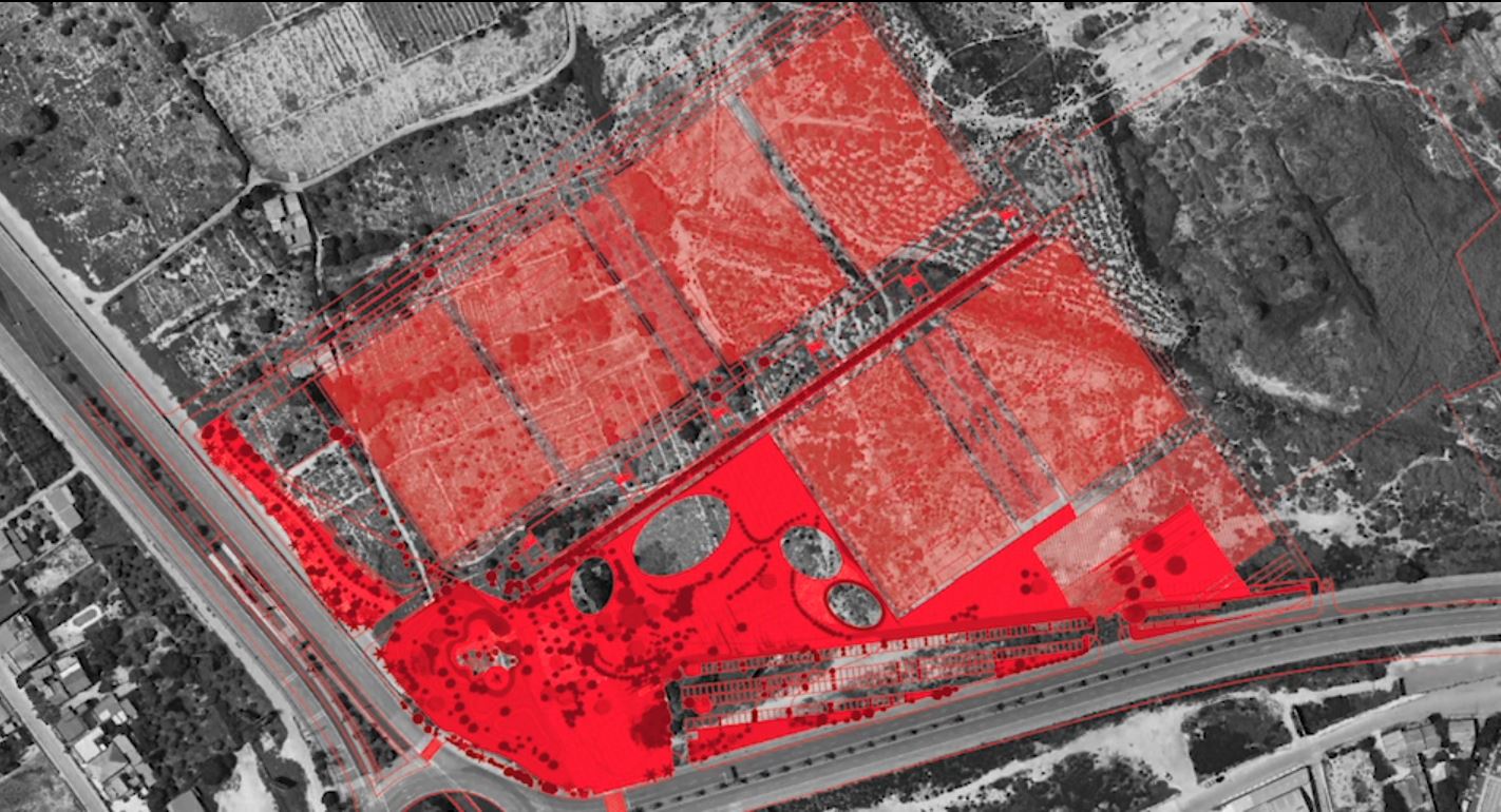 Ubicación de la ciudad deportiva del Real Murcia, entre las avenidas don Juan de Borbón y Reino de Murcia