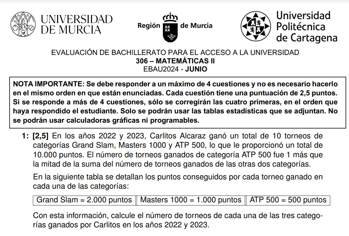 Alcaraz en Selectividad