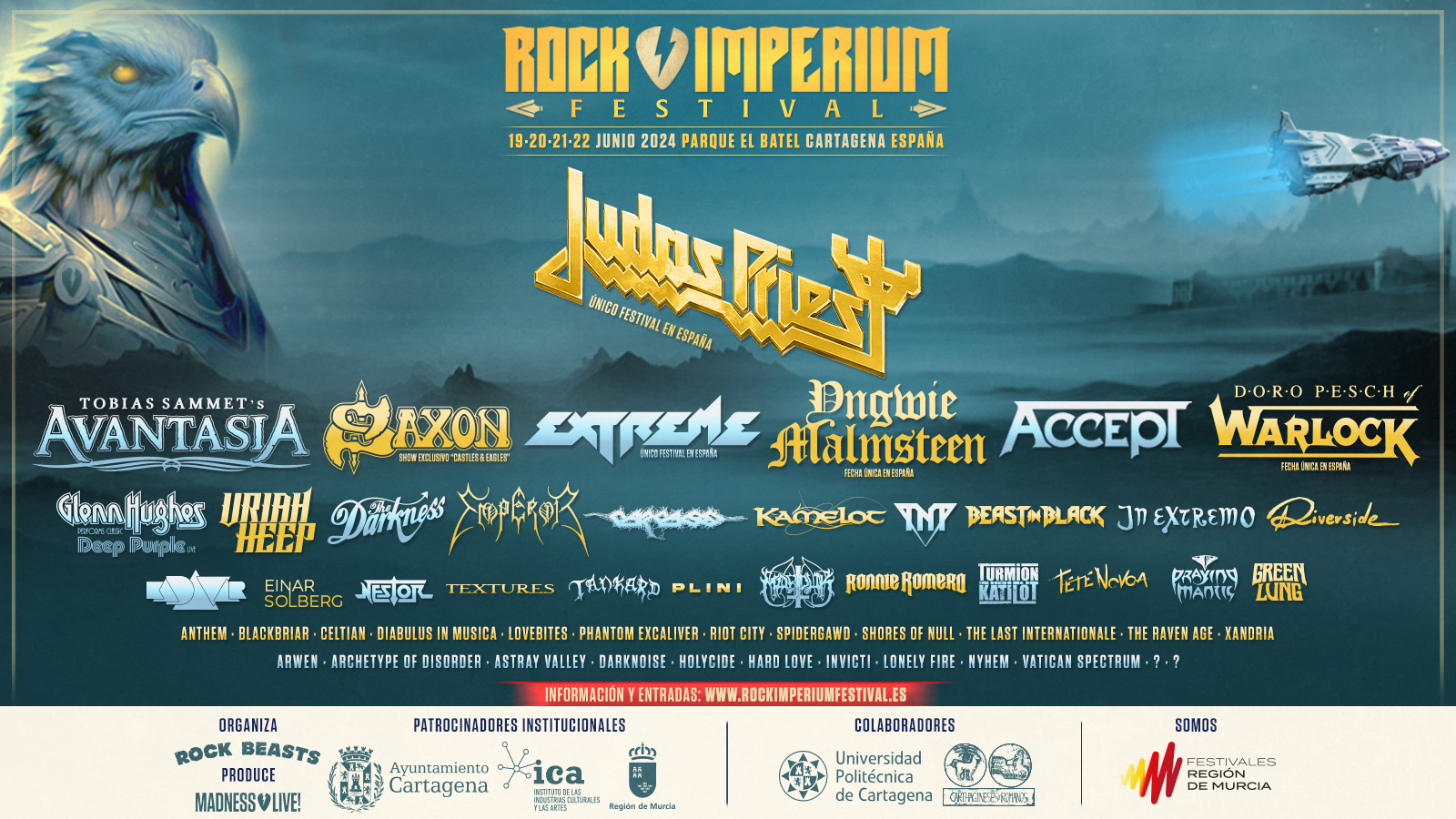 Cartel del festival Rock Imperium 2024