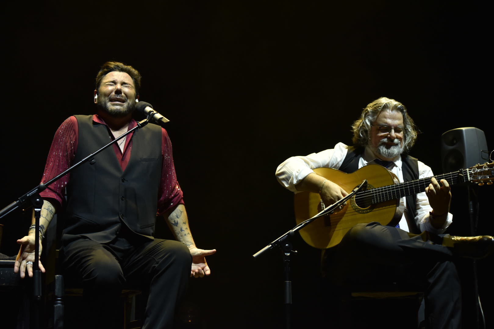 Miguel Poveda durante su actuación