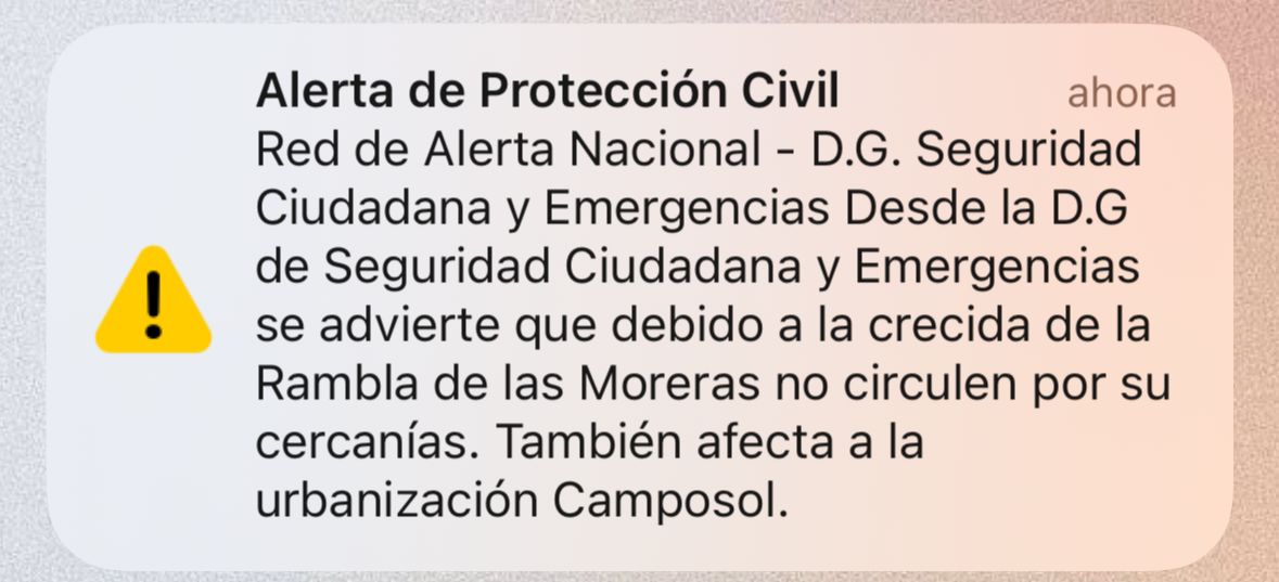 Alerta de Protección Civil