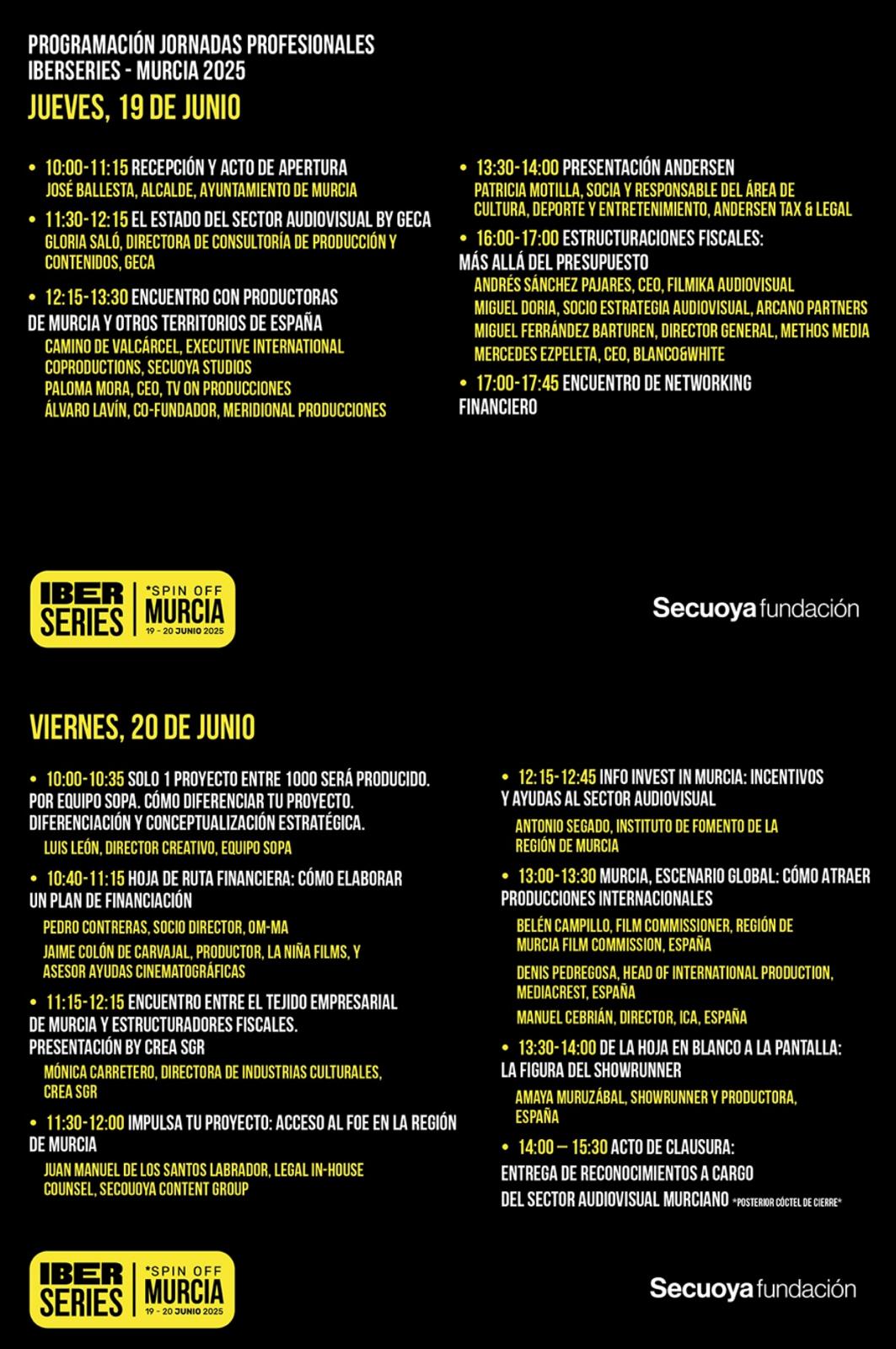 Programación de Iberseries Murcia