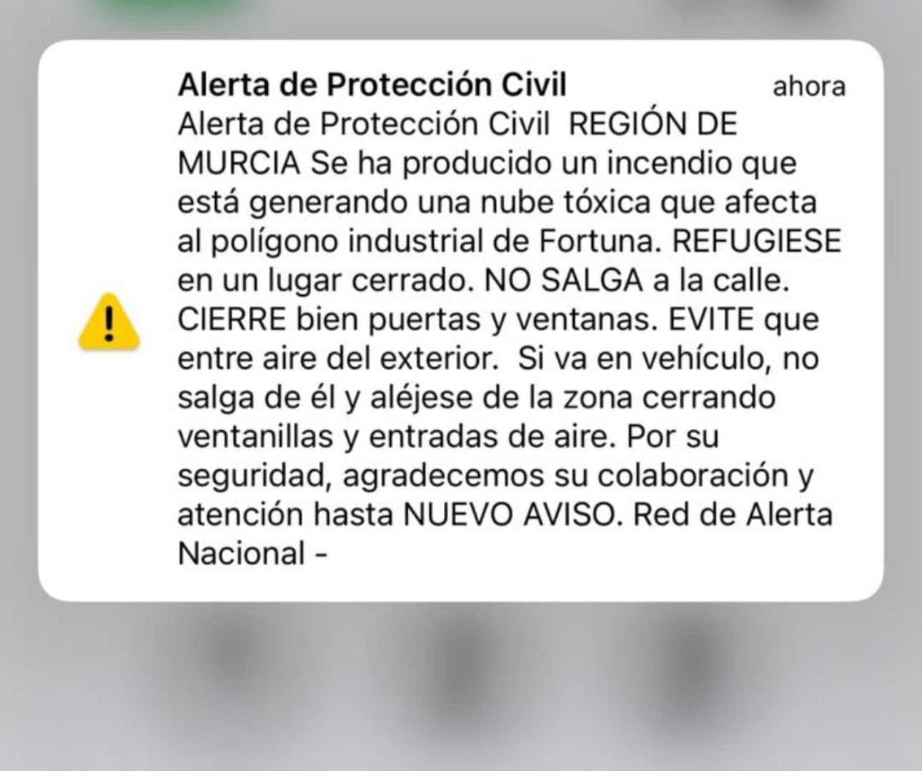 Mensaje ES-Alert