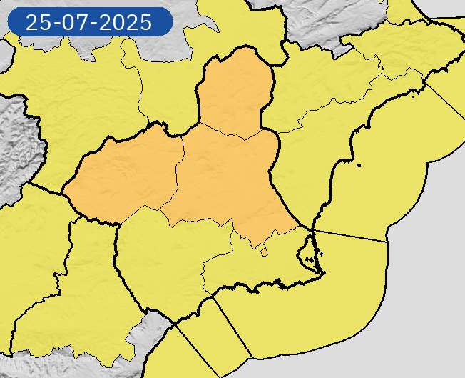 Avisos para este viernes (foto: Aemet)