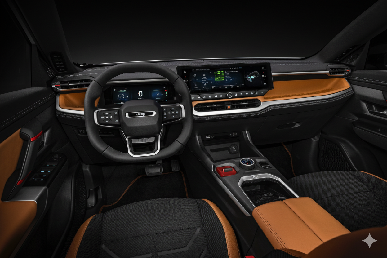 New Compass 4xe interior