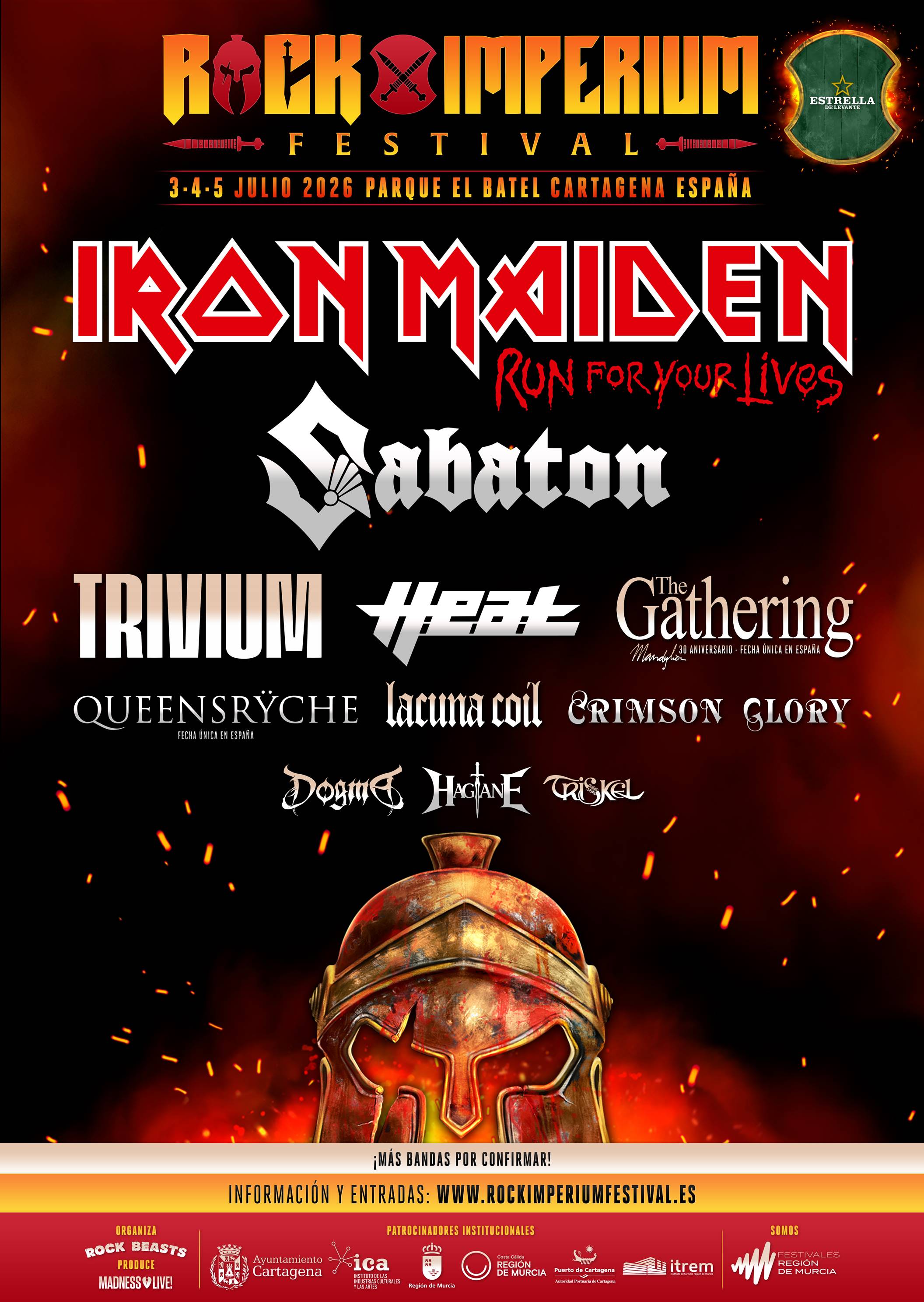Cartel del Rock Imperium Festival 2026 (foto: Rock Imperium Festival)