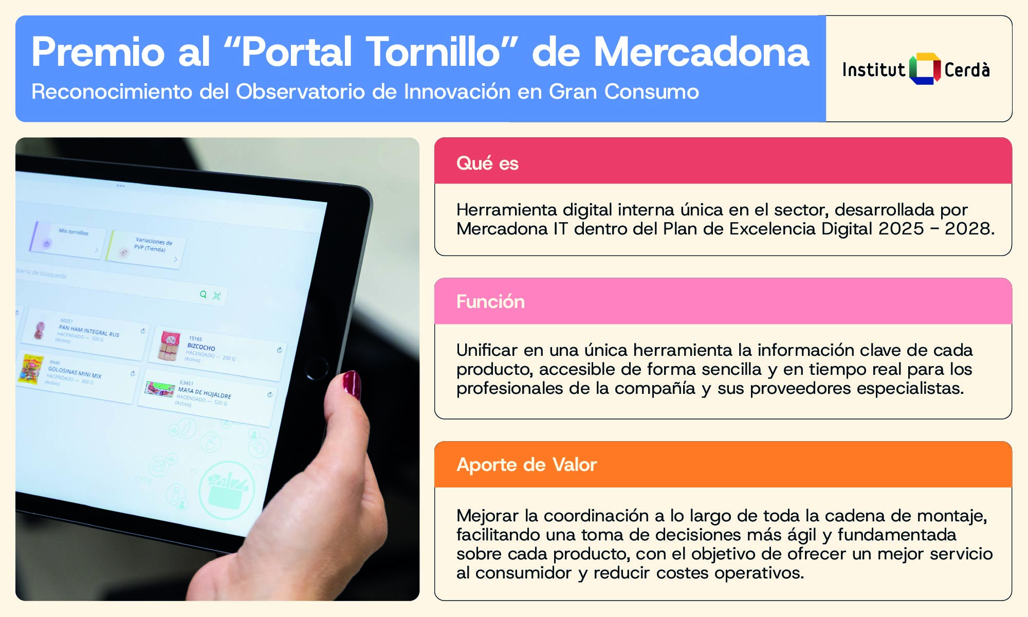 'Portal Tornillo' de Mercadona